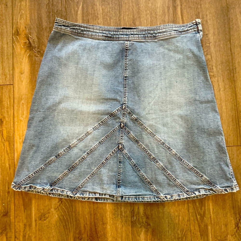 Venezia denim jean short skirt cotton size 22 plus mini skirt